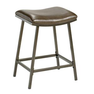 Hillsdale Backless Bar Stools Saddle Counter/Barstool with Nested Leg